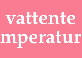 Synonym vattentemperatur