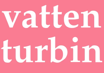 Synonym vattenturbin