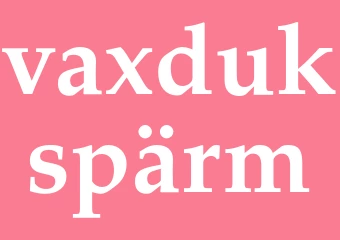 Synonym vaxdukspärm