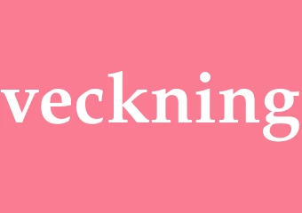 Synonym veckning