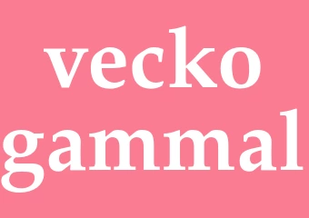 Synonym veckogammal