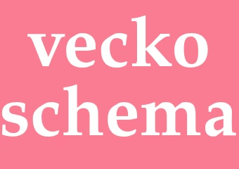 Synonym veckoschema