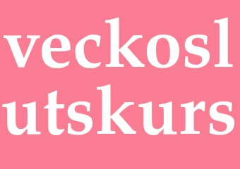 Synonym veckoslutskurs