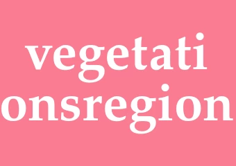 Synonym vegetationsregion