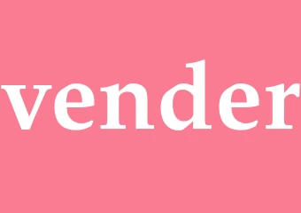 Synonym vender