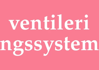 Synonym ventileringssystem