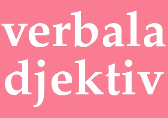 Synonym verbaladjektiv