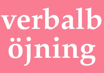 Synonym verbalböjning
