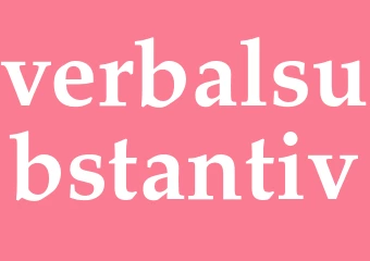 Synonym verbalsubstantiv