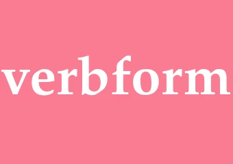 Synonym verbform