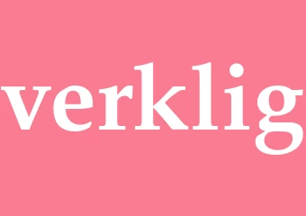 Synonym verklig