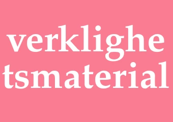 Synonym verklighetsmaterial