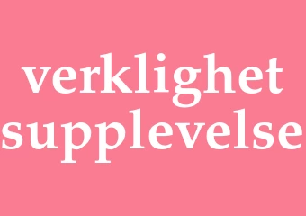 Synonym verklighetsupplevelse
