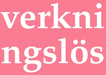 Synonym verkningslös