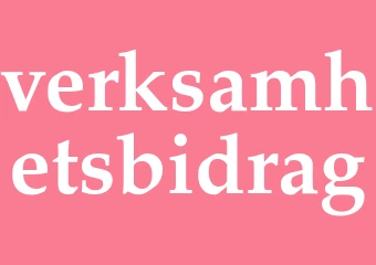 Synonym verksamhetsbidrag
