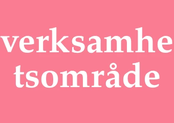 Synonym verksamhetsområde