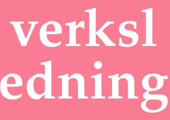 Synonym verksledning