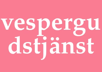 Synonym vespergudstjänst