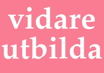 Synonym vidareutbilda
