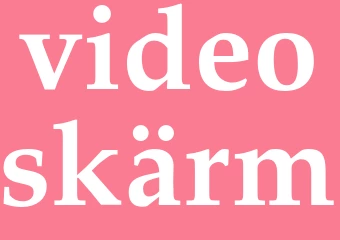 Synonym videoskärm