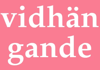 Synonym vidhängande