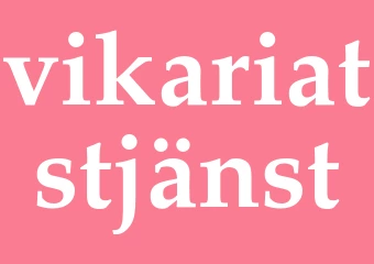 Synonym vikariatstjänst