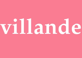 Synonym villande
