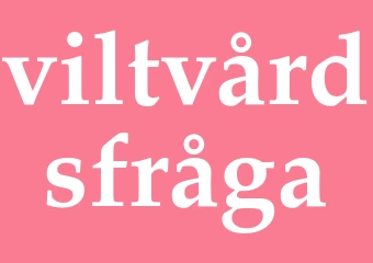 Synonym viltvårdsfråga