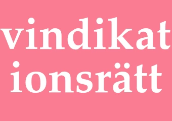 Synonym vindikationsrätt