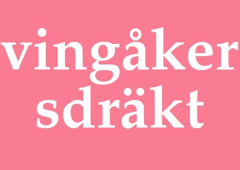 Synonym vingåkersdräkt