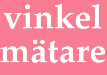 Synonym vinkelmätare