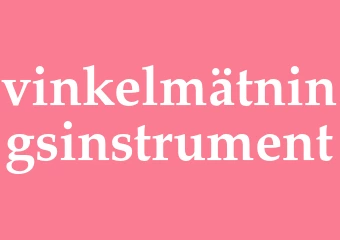 Synonym vinkelmätningsinstrument