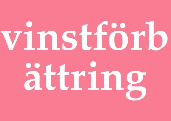 Synonym vinstförbättring