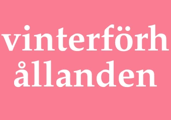 Synonym vinterförhållanden