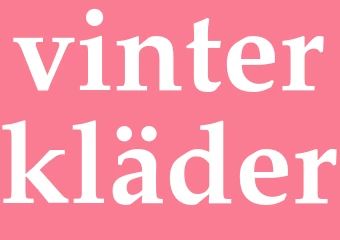 Synonym vinterkläder