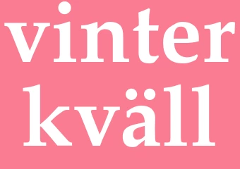Synonym vinterkväll