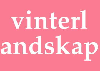 Synonym vinterlandskap