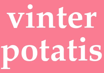 Synonym vinterpotatis