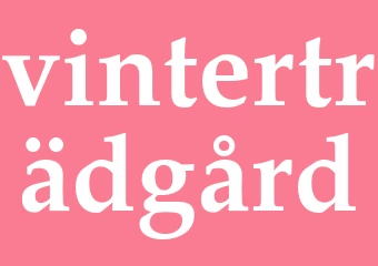 Synonym vinterträdgård