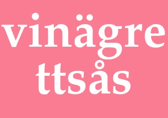 Synonym vinägrettsås