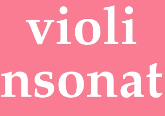 Synonym violinsonat