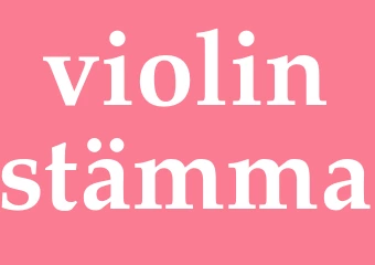 Synonym violinstämma