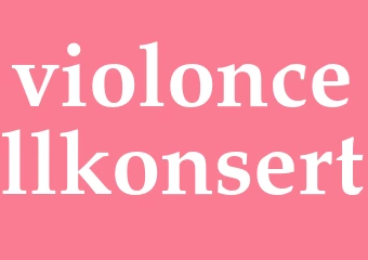 Synonym violoncellkonsert