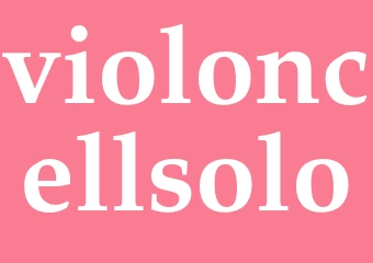 Synonym violoncellsolo