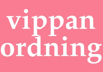 Synonym vippanordning