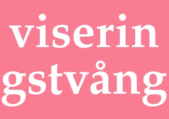 Synonym viseringstvång