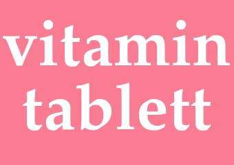 Synonym vitamintablett