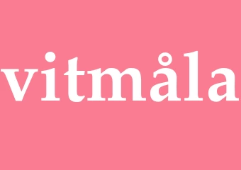 Synonym vitmåla