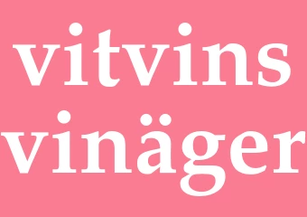 Synonym vitvinsvinäger