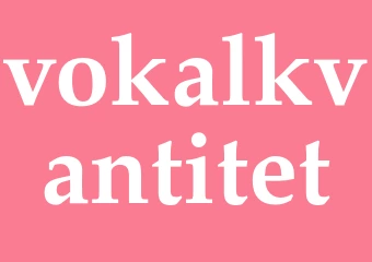 Synonym vokalkvantitet